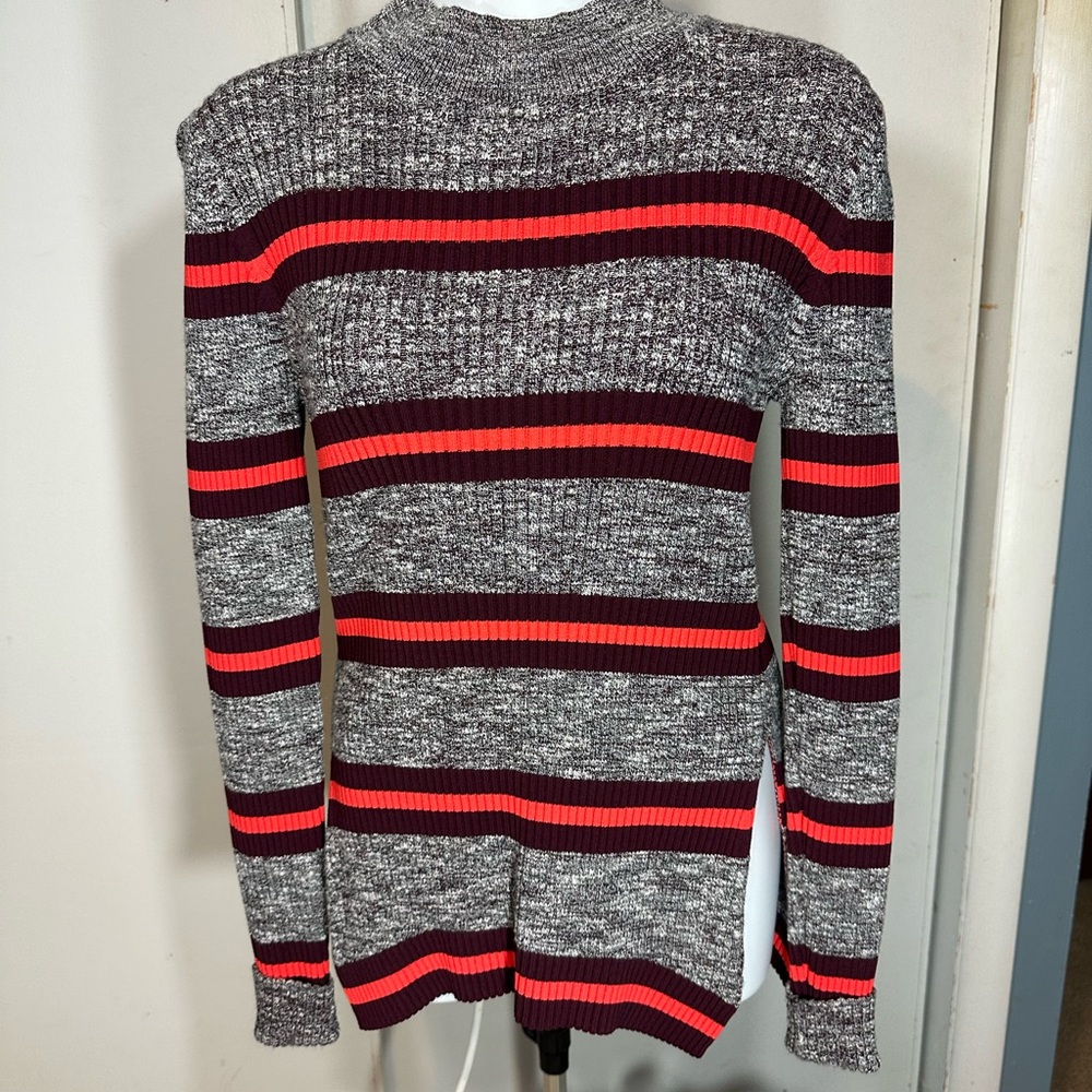 Proenza Schouler White Label Marled Stripe sweater Crewneck/Mock Turtleneck